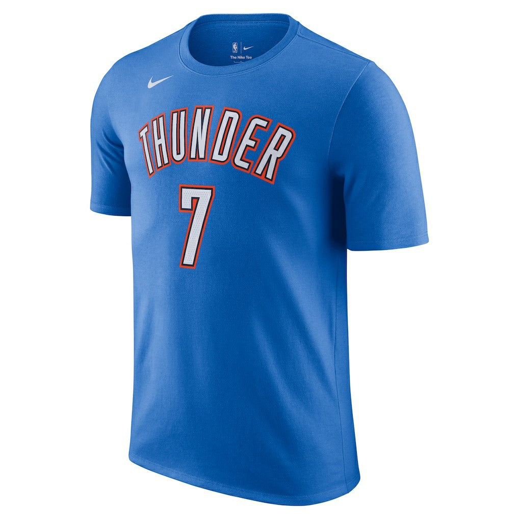 Chet Holmgren Oklahoma City Thunder Icon Edition Name & Number T-Shirt Blue | Nike discount