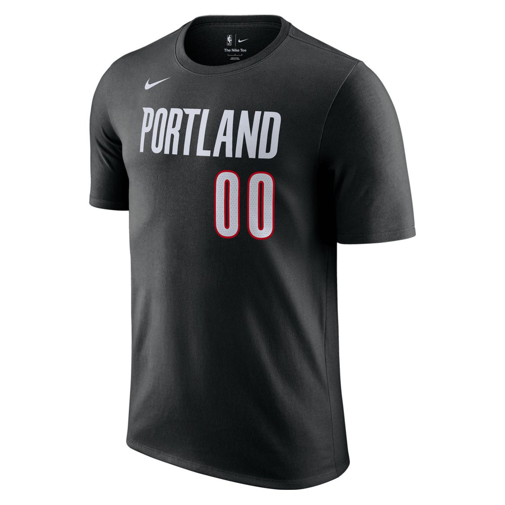 Scoot Henderson Portland Trail Blazers Icon Edition Name & Number T-Shirt Black | Nike for sale