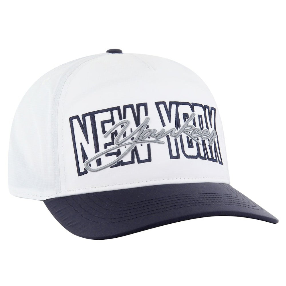 New York Yankees '47 Lineman Hitch Adjustable Hat - White - 47 brand Lifestyle