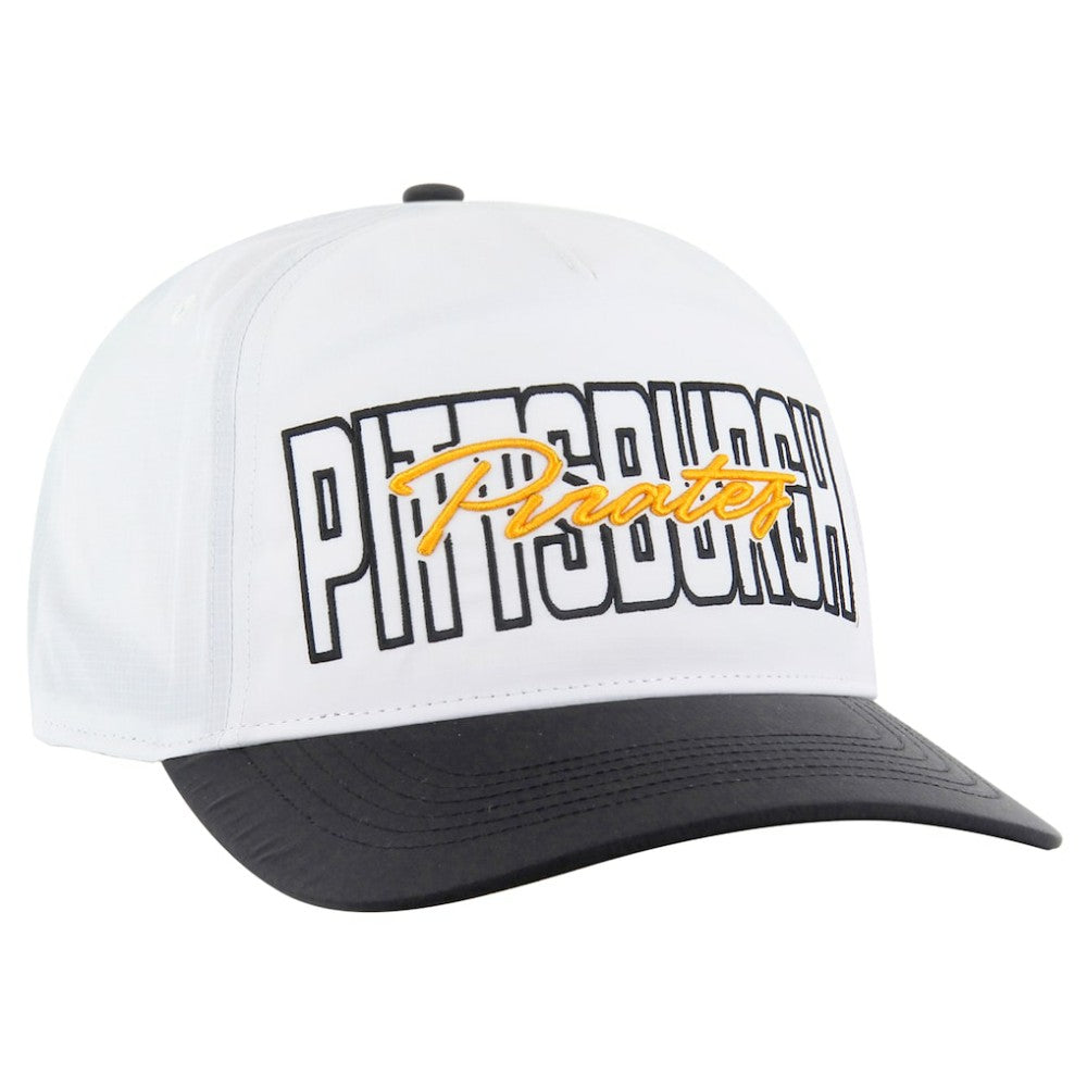 Pittsburgh Pirates '47 Lineman Hitch Adjustable Hat - White - 47 brand Lifestyle