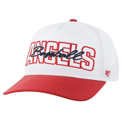 Los Angeles Angels '47 Lineman Hitch Adjustable Hat - White - 47 brand Lifestyle
