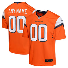 Nike Denver Broncos Youth Mile High Collection Custom Game Jersey Orange