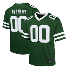 Nike New York Jets Youth Custom Game Jersey Legacy Green
