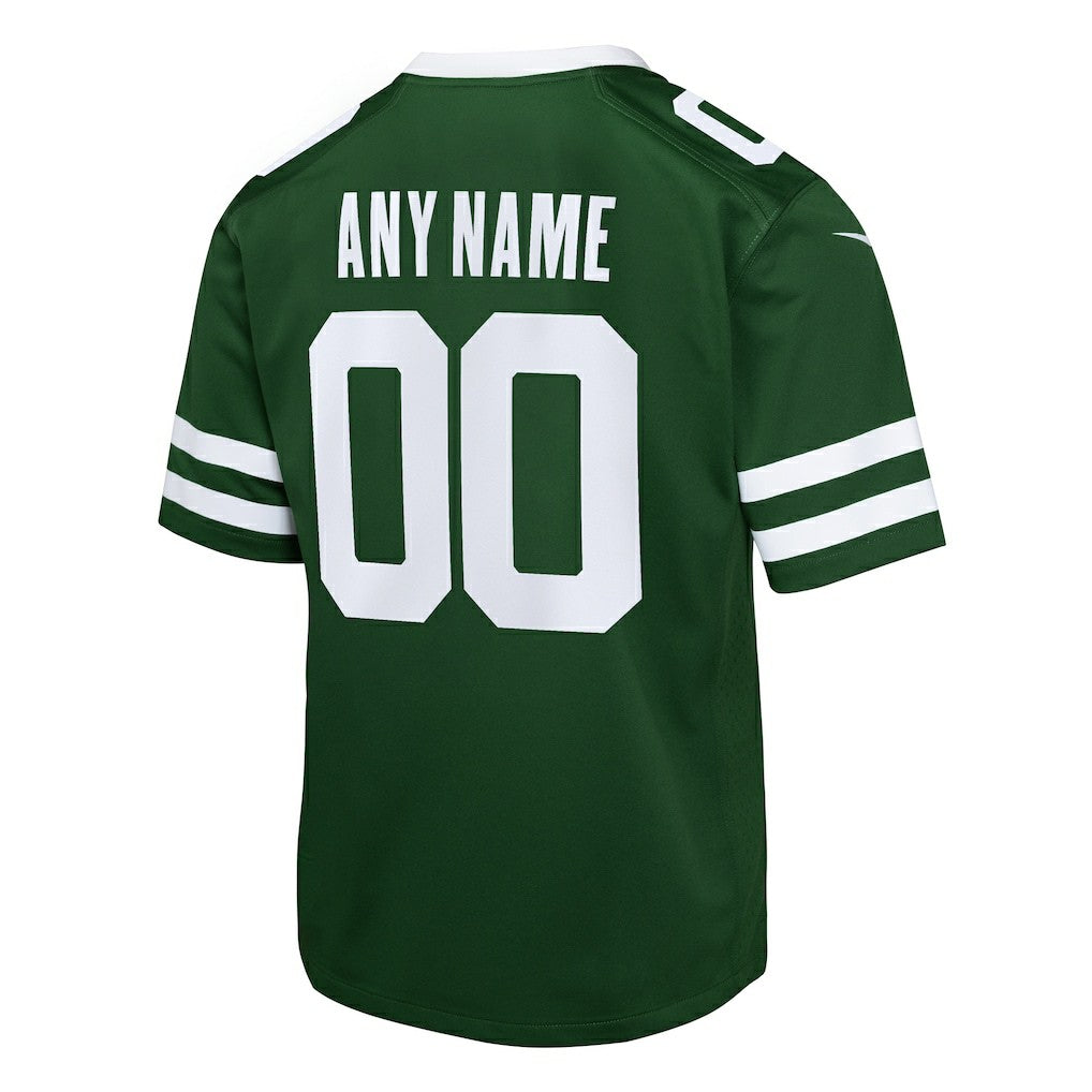 Nike New York Jets Youth Custom Game Jersey Legacy Green