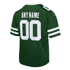 Nike New York Jets Youth Custom Game Jersey Legacy Green