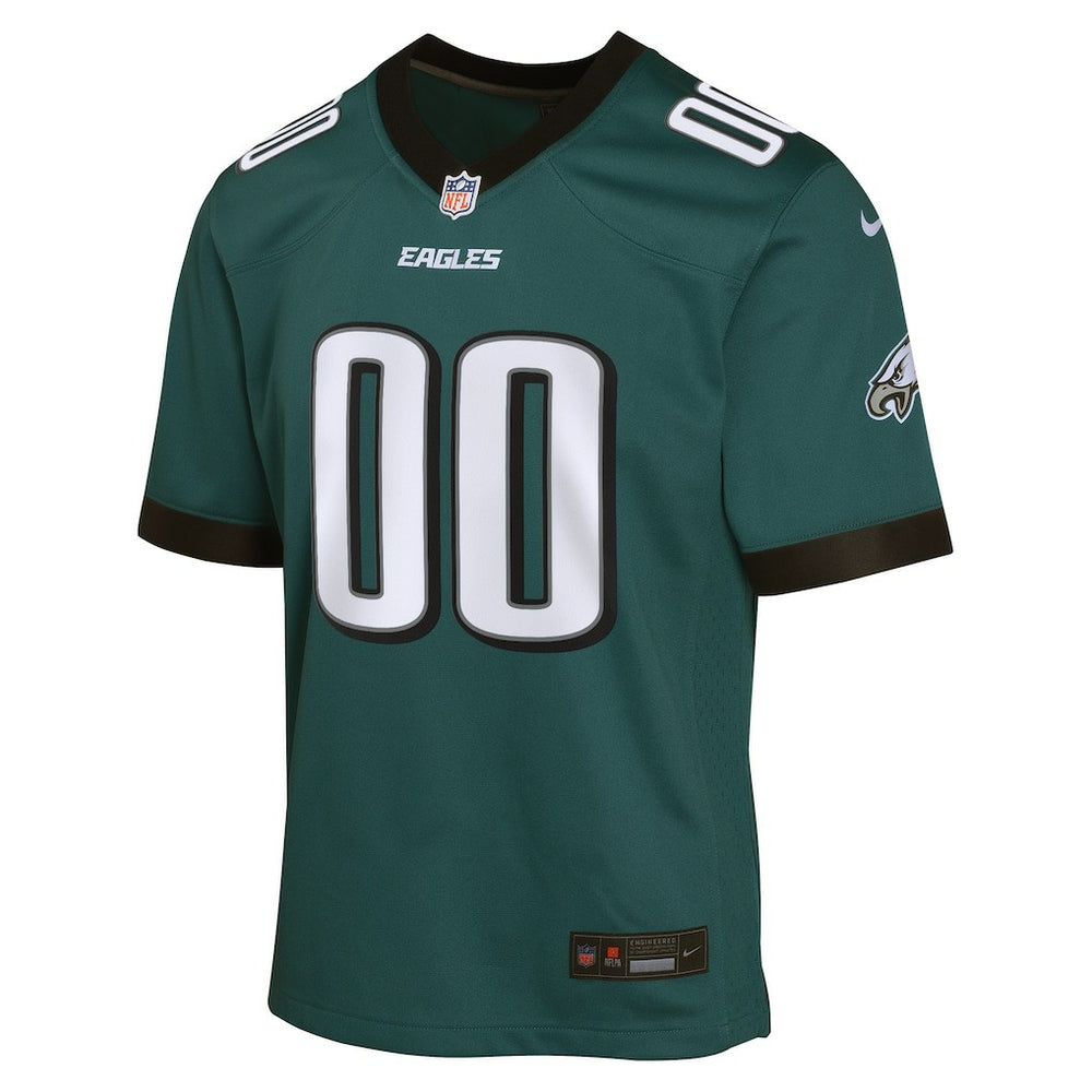 Nike Philadelphia Eagles Youth Custom Game Jersey Midnight Green