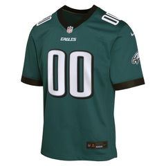 Nike Philadelphia Eagles Youth Custom Game Jersey Midnight Green