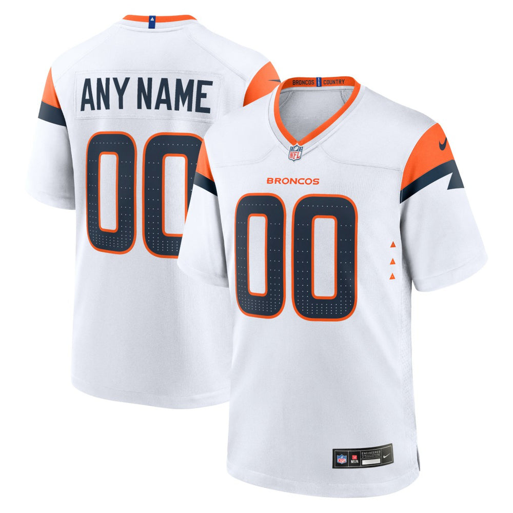 Nike Denver Broncos Mile High Collection Custom Game Jersey White