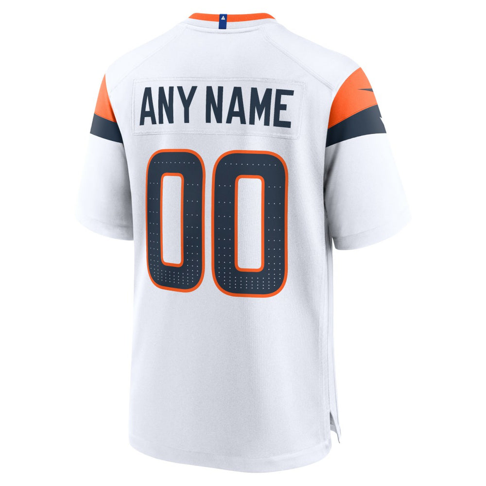 Nike Denver Broncos Mile High Collection Custom Game Jersey White