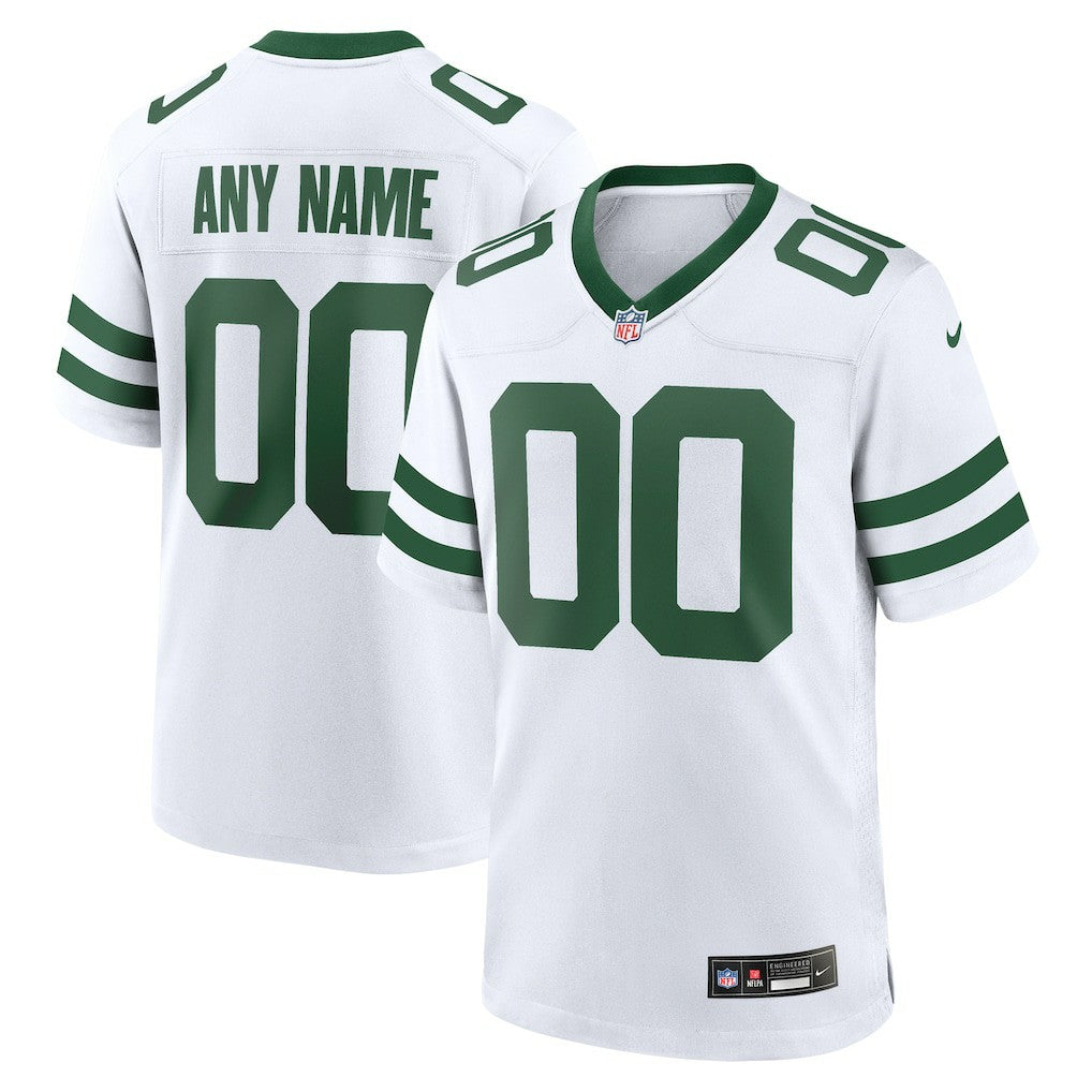 Nike New York Jets Custom Game Jersey Legacy White