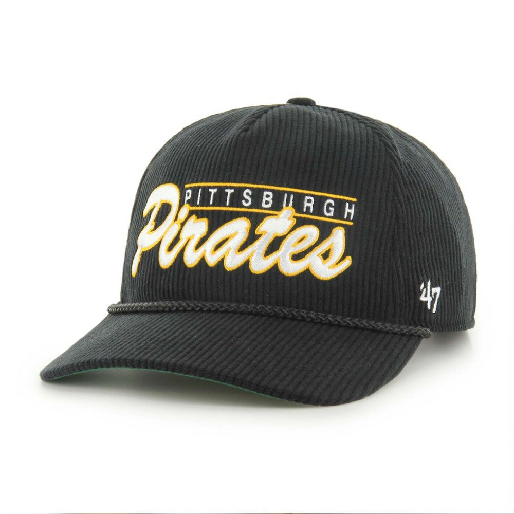 Pittsburgh Pirates '47 Corduroy Hitch Adjustable Hat - Black - 47 brand on Sale