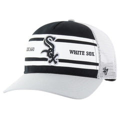 Chicago White Sox '47 Gridiron Super Stripe Relaxed Trucker Hitch Adjustable Hat - Black - 47 brand Lifestyle