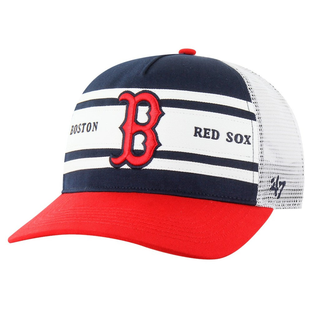 Boston Red Sox '47 Gridiron Super Stripe Relaxed Trucker Hitch Adjustable Hat - Navy - 47 brand Online
