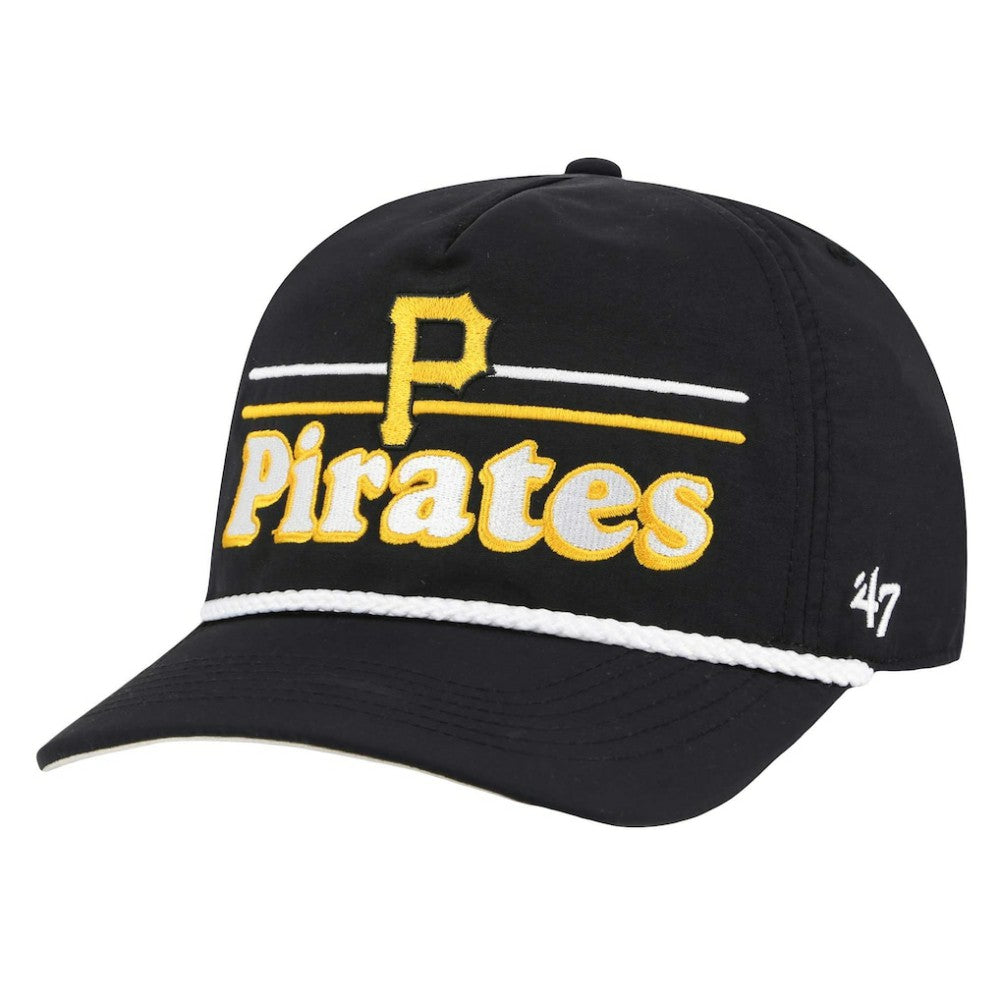 Pittsburgh Pirates '47 Campscape Hitch Adjustable Hat - Black - 47 brand Lifestyle