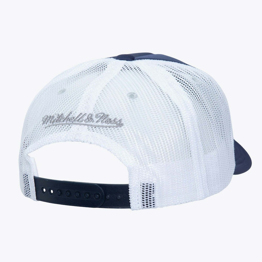 Mitchell & Ness Dallas Cowboys Stripe Front Trucker Adjustable Hat Navy