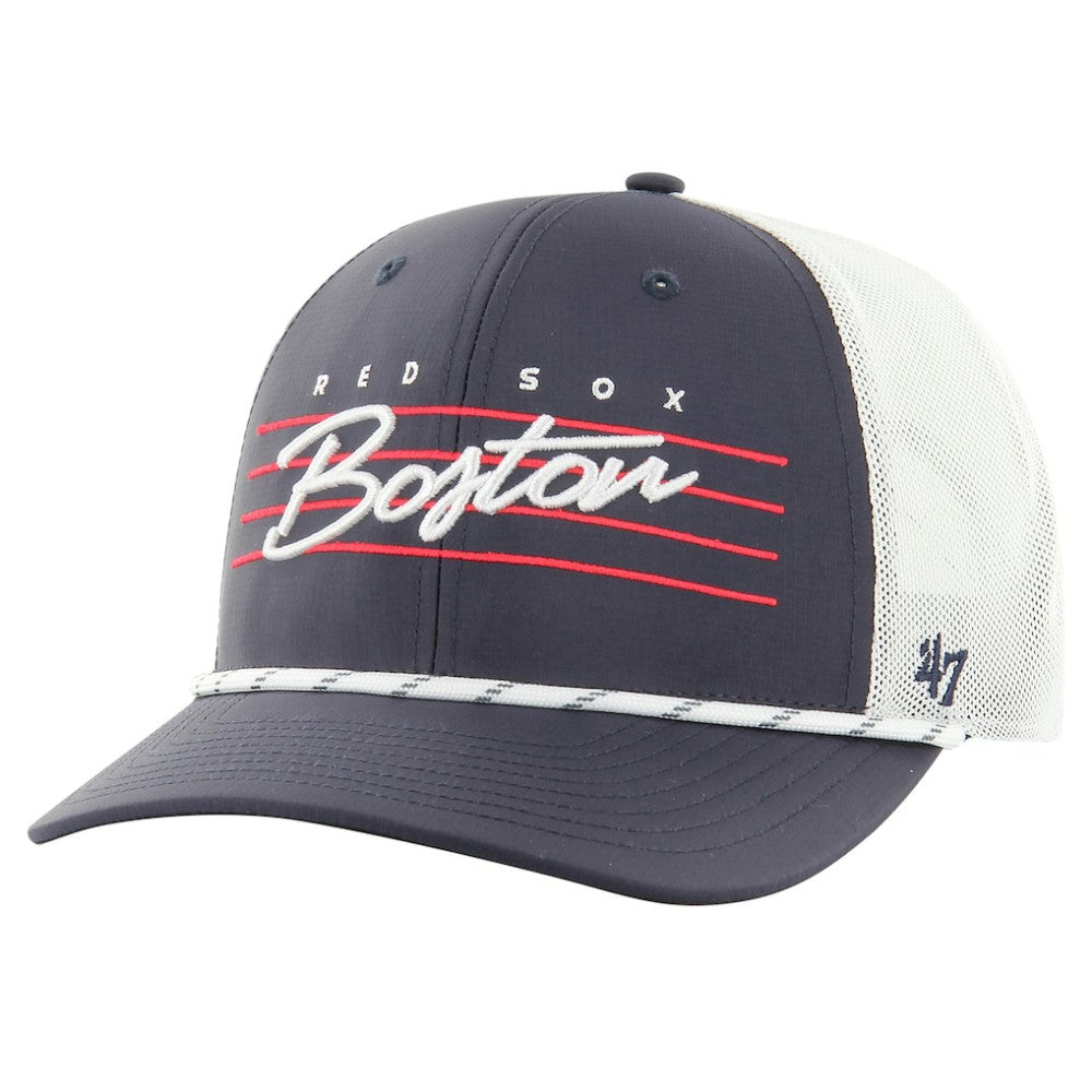 Boston Red Sox '47 Downburst Trucker Adjustable Hat - Navy - 47 brand on Sale