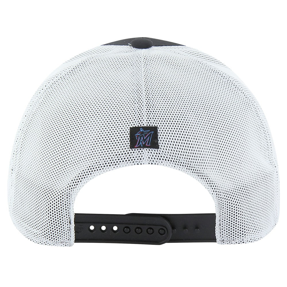 Miami Marlins '47 Downburst Trucker Adjustable Hat - Black - 47 brand on Sale