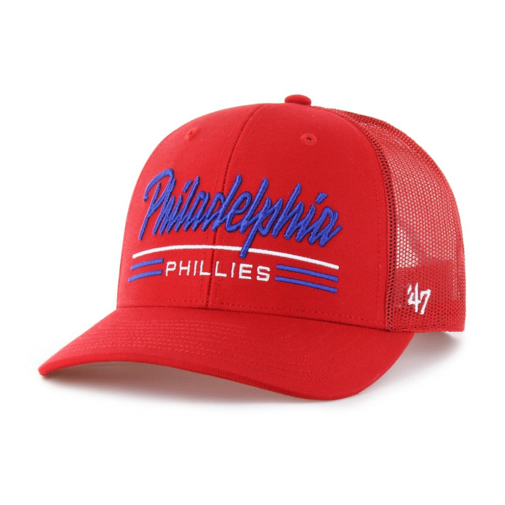 Philadelphia Phillies '47 Garner Trucker Adjustable Hat - Red - 47 brand on Sale
