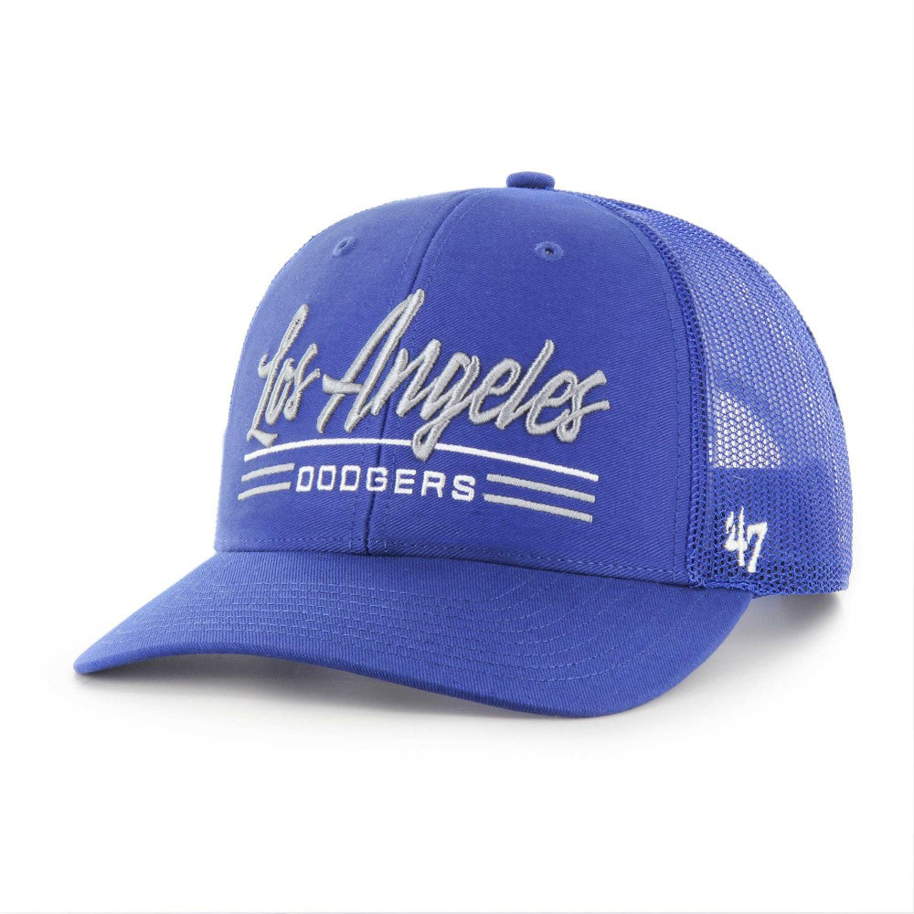 Los Angeles Dodgers '47 Garner Trucker Adjustable Hat - Royal - 47 brand Lifestyle