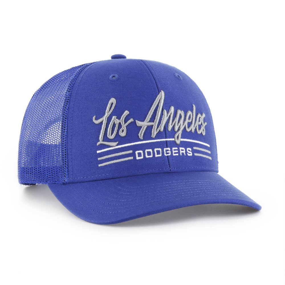 Los Angeles Dodgers '47 Garner Trucker Adjustable Hat - Royal - 47 brand Lifestyle