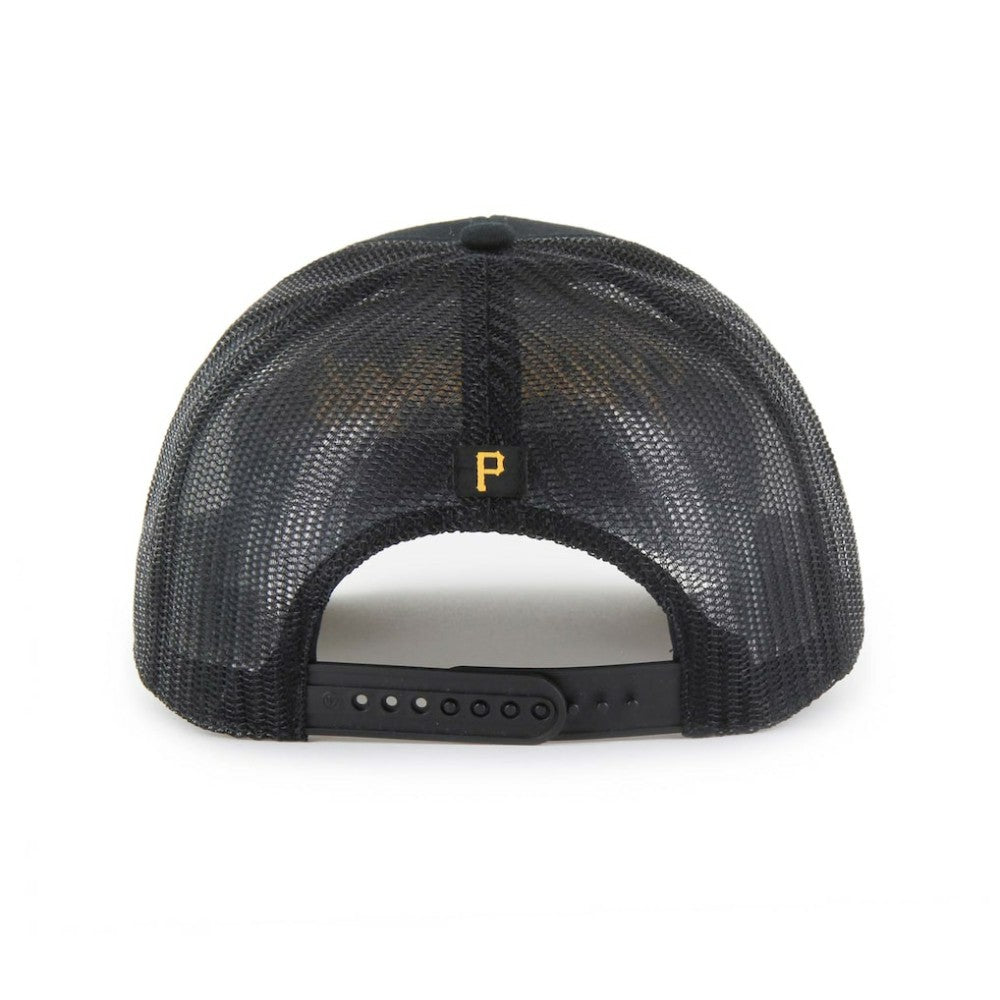 Pittsburgh Pirates '47 Garner Trucker Adjustable Hat - Black - 47 brand Lifestyle