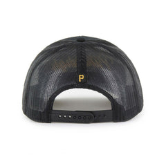 Pittsburgh Pirates '47 Garner Trucker Adjustable Hat - Black - 47 brand Lifestyle