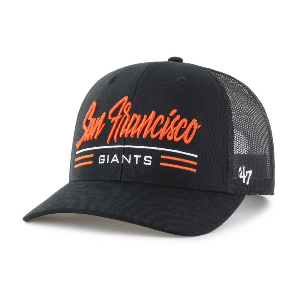 San Francisco Giants '47 Garner Trucker Adjustable Hat - Black - 47 brand Sale