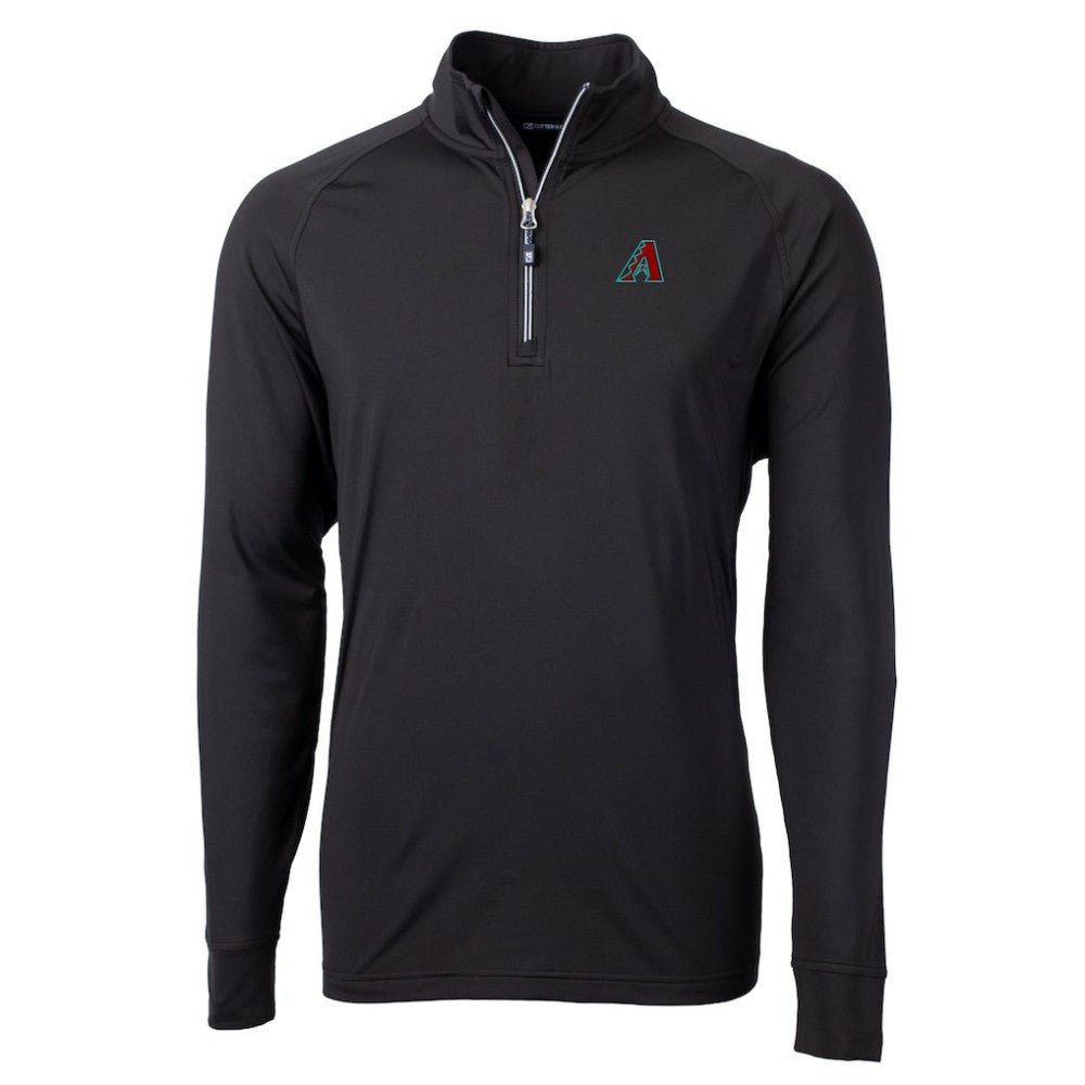 Arizona Diamondbacks Cutter & Buck Adapt Eco Knit Recycled Quarter-Zip Pullover Top - Black - MLB Sale