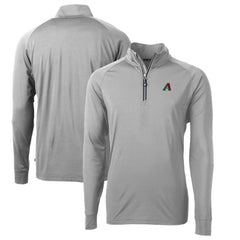 Arizona Diamondbacks Cutter & Buck Adapt Eco Knit Recycled Quarter-Zip Pullover Top - Gray - MLB Discount