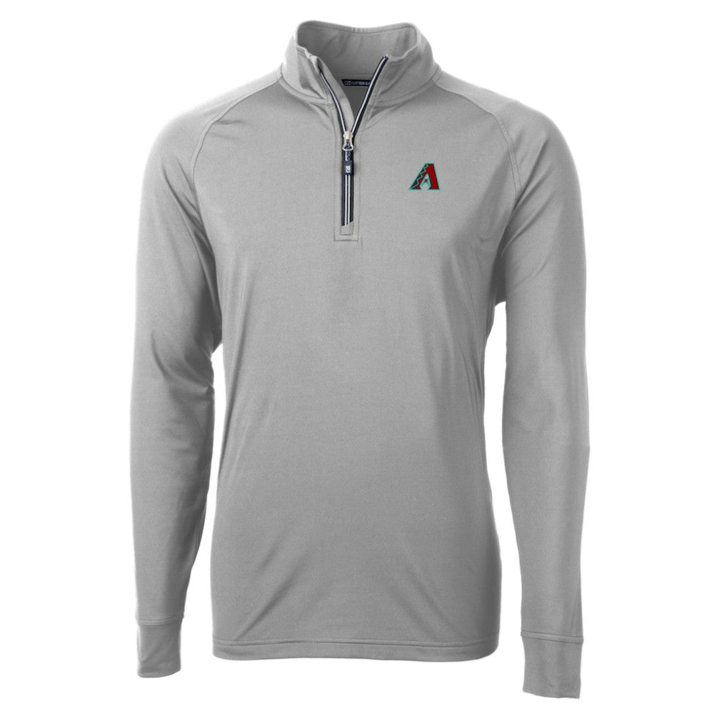 Arizona Diamondbacks Cutter & Buck Adapt Eco Knit Recycled Quarter-Zip Pullover Top - Gray - MLB Discount