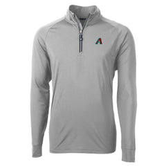 Arizona Diamondbacks Cutter & Buck Adapt Eco Knit Recycled Quarter-Zip Pullover Top - Gray - MLB Discount