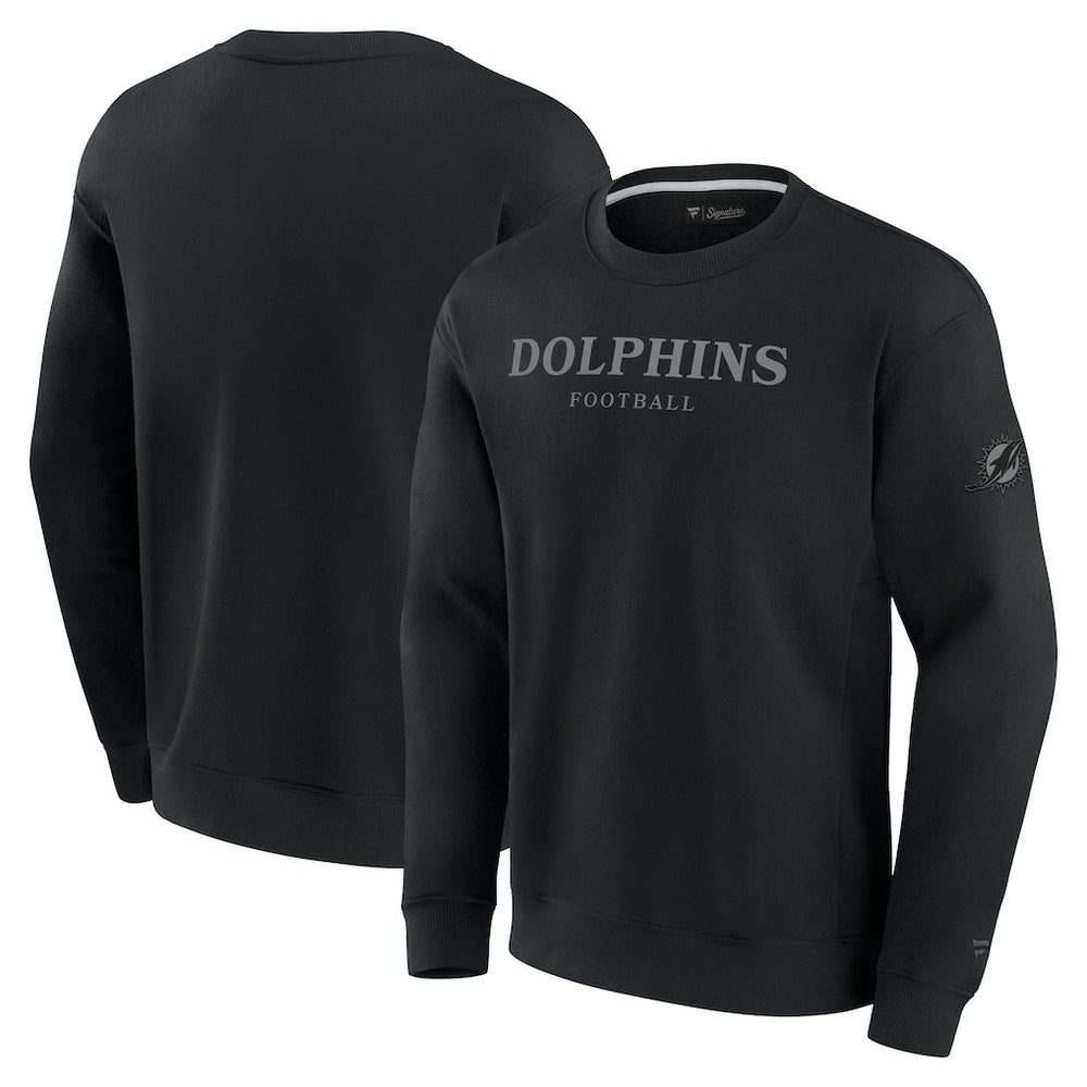 Fanatics Miami Dolphins Unisex Elements Unlimited Fleece Pullover Sweatshirt Black