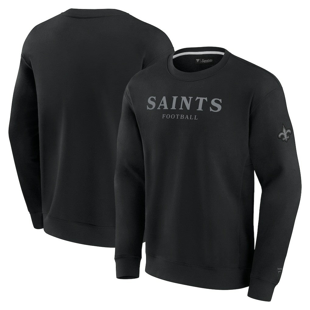 Fanatics New Orleans Saints Unisex Elements Unlimited Fleece Pullover Sweatshirt Black