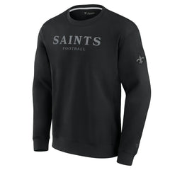 Fanatics New Orleans Saints Unisex Elements Unlimited Fleece Pullover Sweatshirt Black