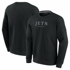 Fanatics New York Jets Unisex Elements Unlimited Fleece Pullover Sweatshirt Black