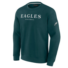 Fanatics Philadelphia Eagles Unisex Elements Unlimited Fleece Pullover Sweatshirt Midnight Green