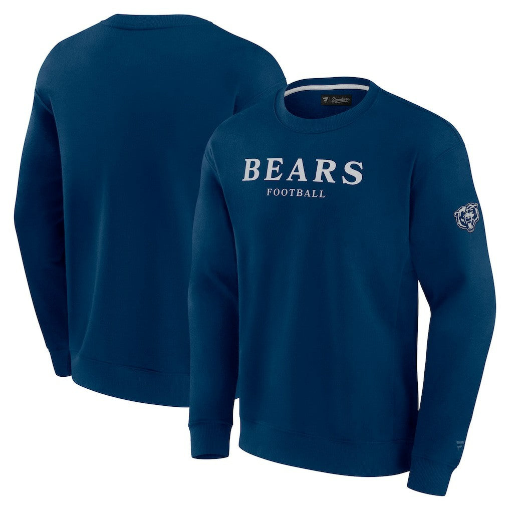 Fanatics Chicago Bears Unisex Elements Unlimited Fleece Pullover Sweatshirt Navy