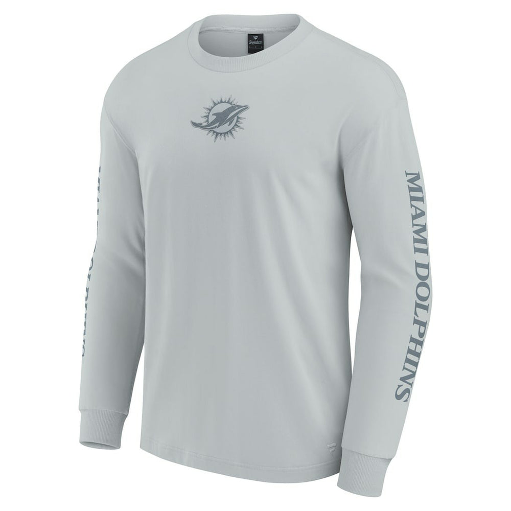 Fanatics Miami Dolphins Unisex Elements Strive Long Sleeve T-Shirt Gray