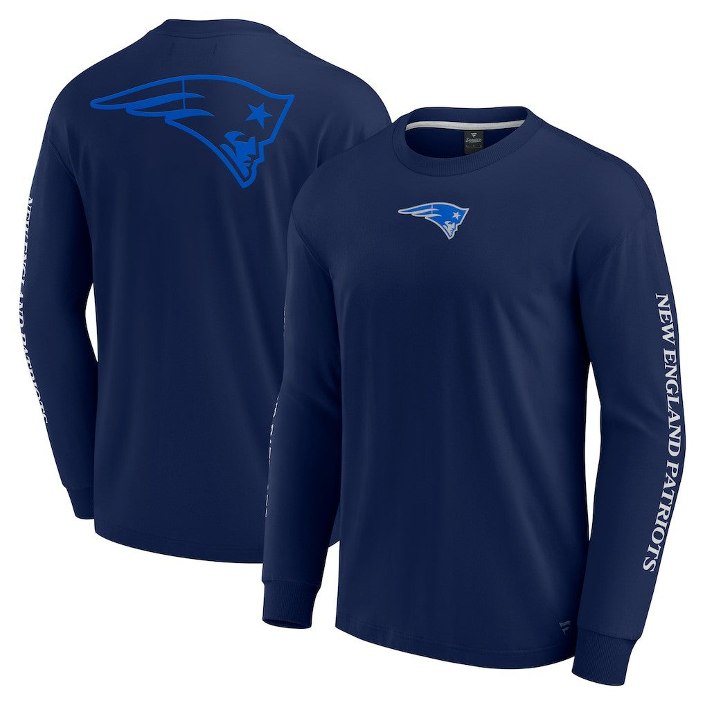 Fanatics New England Patriots Unisex Elements Strive Long Sleeve T-Shirt Navy
