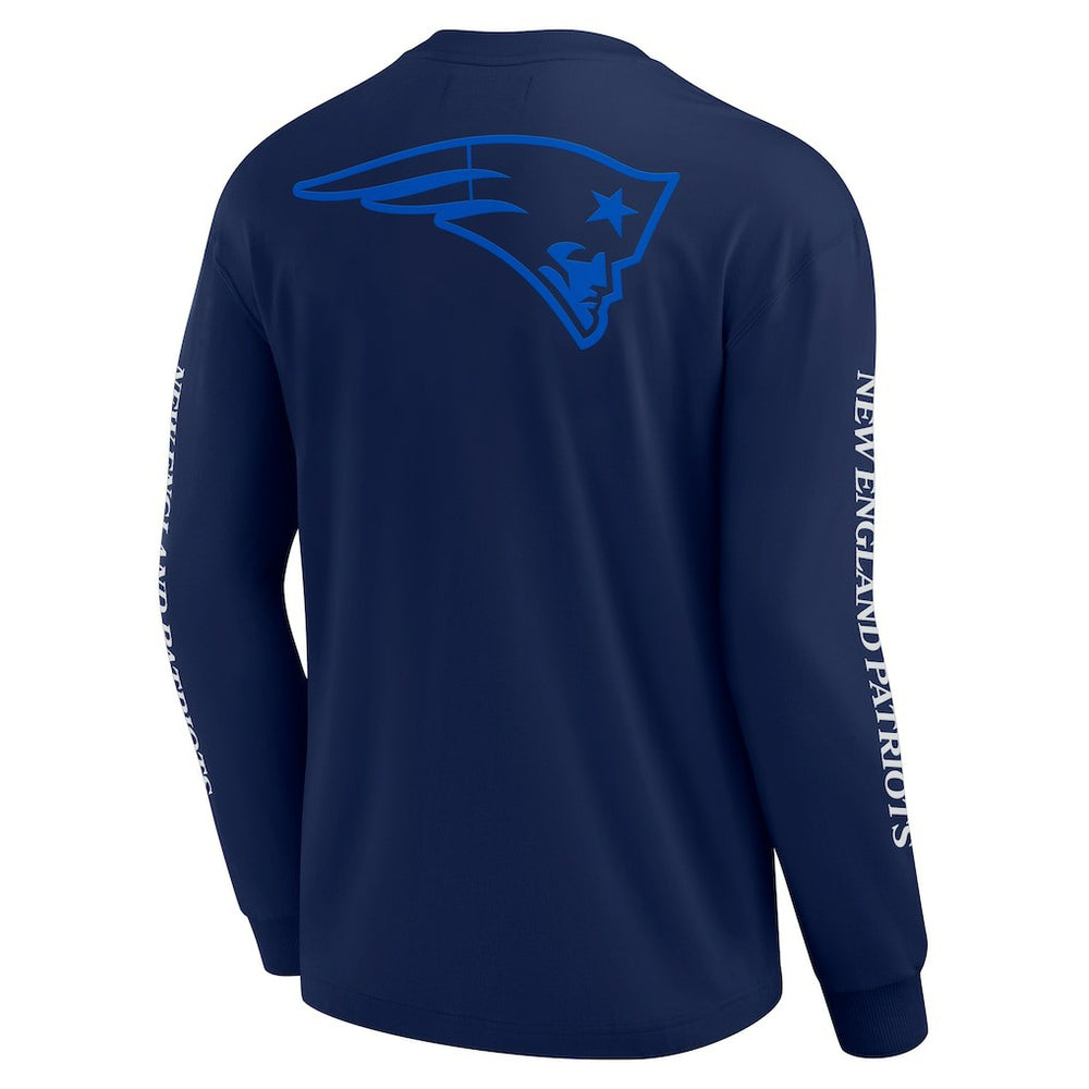 Fanatics New England Patriots Unisex Elements Strive Long Sleeve T-Shirt Navy