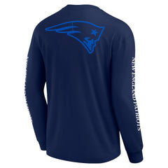 Fanatics New England Patriots Unisex Elements Strive Long Sleeve T-Shirt Navy