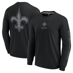 Fanatics New Orleans Saints Unisex Elements Strive Long Sleeve T-Shirt Black