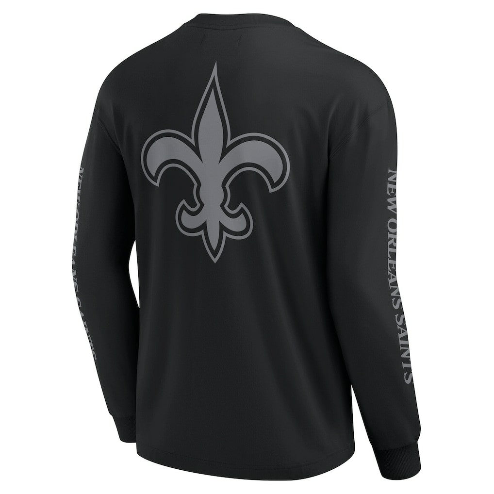 Fanatics New Orleans Saints Unisex Elements Strive Long Sleeve T-Shirt Black
