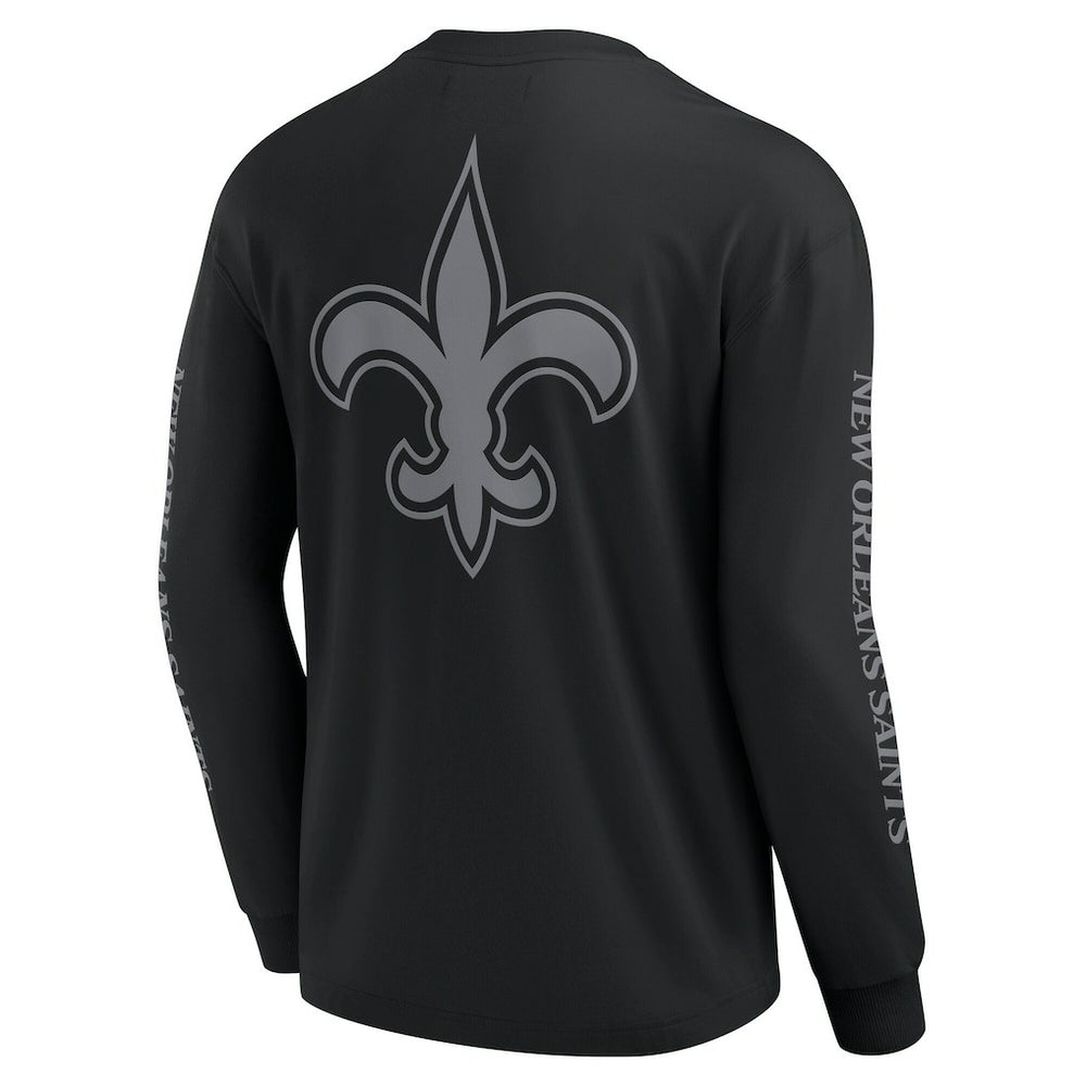 Fanatics New Orleans Saints Unisex Elements Strive Long Sleeve T-Shirt Black