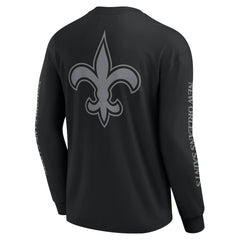 Fanatics New Orleans Saints Unisex Elements Strive Long Sleeve T-Shirt Black