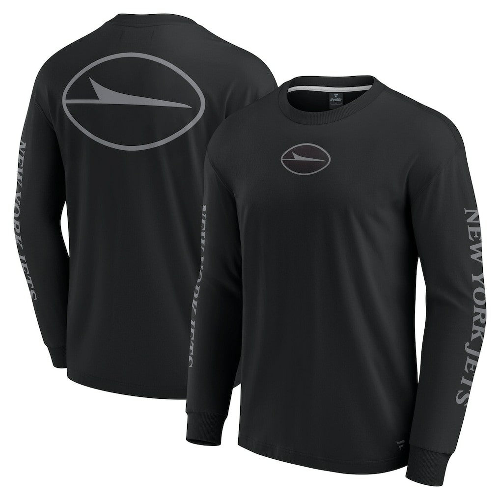 Fanatics New York Jets Unisex Elements Strive Long Sleeve T-Shirt Black