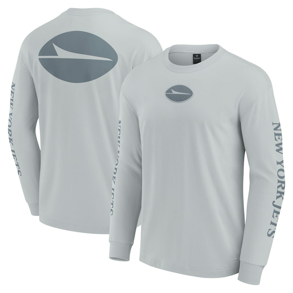 Fanatics New York Jets Unisex Elements Strive Long Sleeve T-Shirt Gray