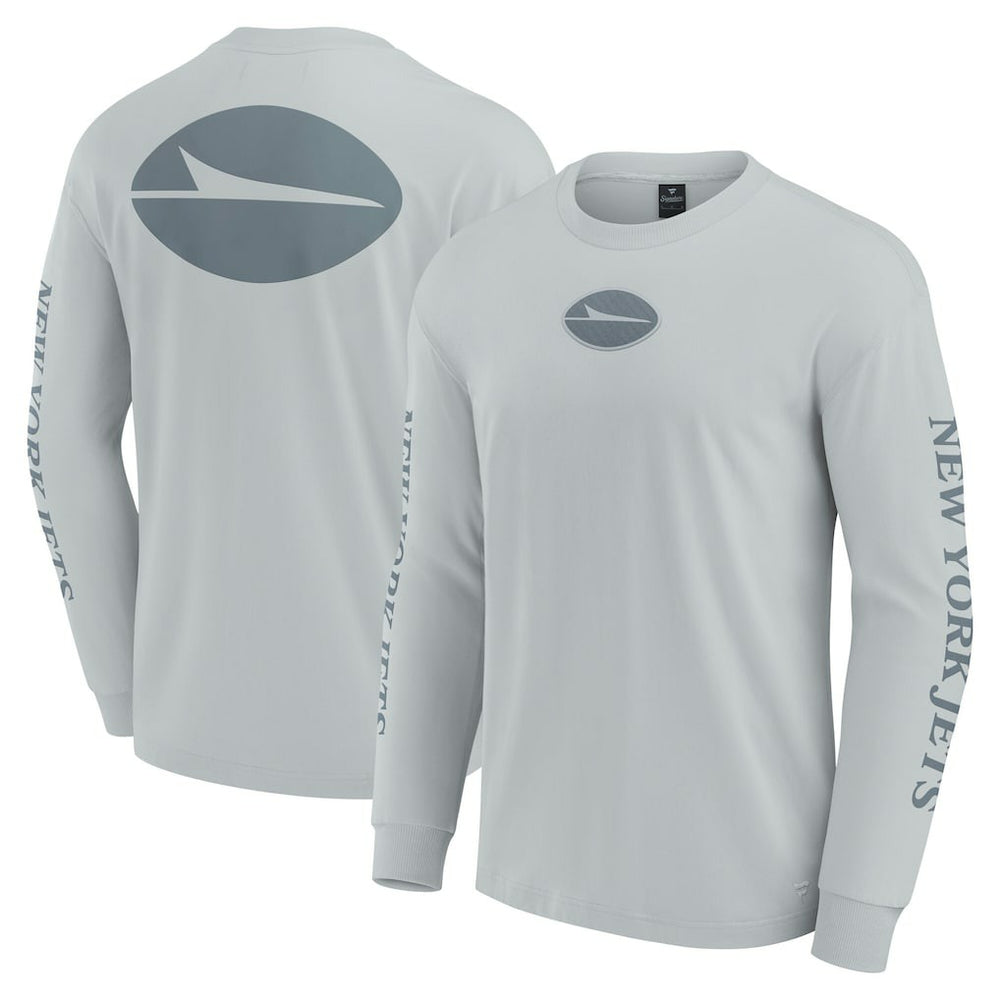 Fanatics New York Jets Unisex Elements Strive Long Sleeve T-Shirt Gray