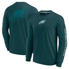 Fanatics Philadelphia Eagles Unisex Elements Strive Long Sleeve T-Shirt Midnight Green