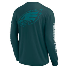 Fanatics Philadelphia Eagles Unisex Elements Strive Long Sleeve T-Shirt Midnight Green